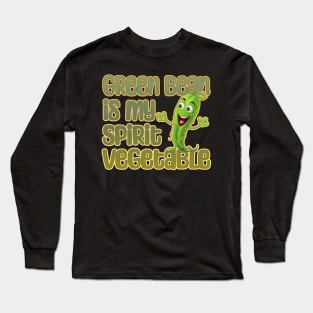 Green Bean is My Spirit Vegetable Long Sleeve T-Shirt